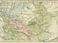Mapa z X wieku, ukazująca państwo polskie za panowania Mieszka I. W którym wieku powstało państwo polskie? Na mapie widoczne są plemiona słowiańskie.