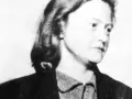 Portret Ilse Koch, która znana jest z okrucieństwa wobec więźniów, w tym dzieci.