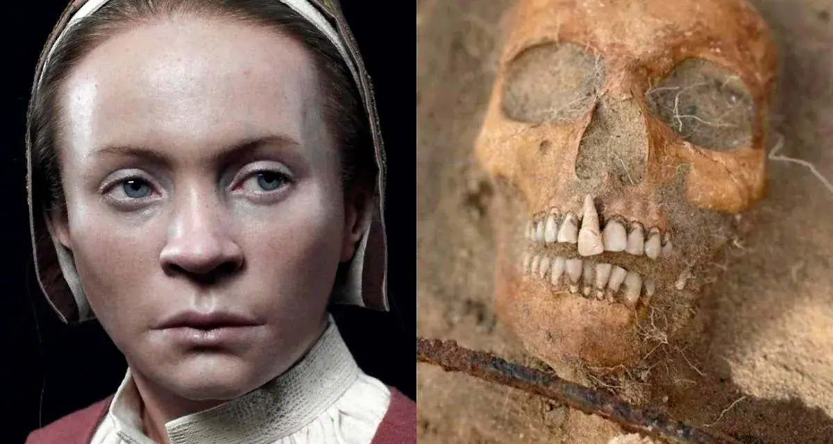 Rekonstrukcja twarzy i czaszka z wykopalisk – niewiarygodne odkrycia archeologiczne ukazujące przeszłość.