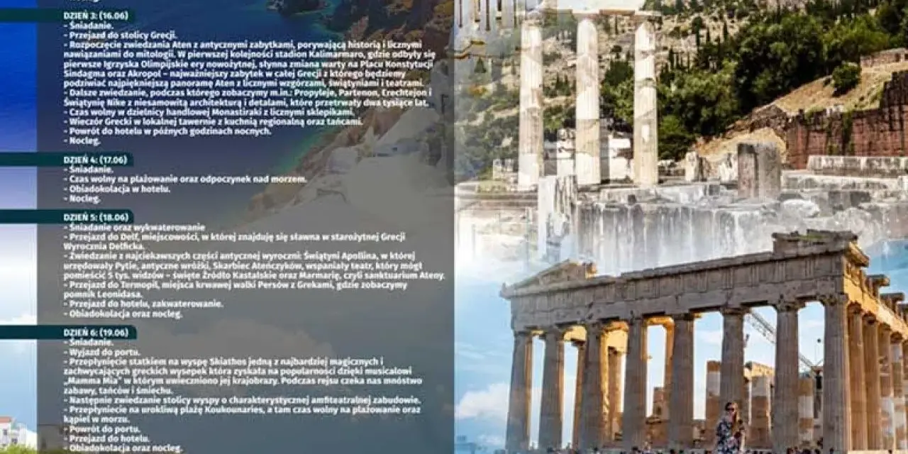 Grecja atrakcje: Akropol w Atenach, Delfy, Meteorów. Podróż po starożytnej Grecji i magicznych wyspach.