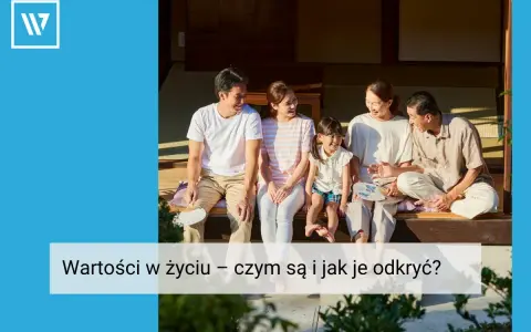 Rodzina siedzi razem, rozmawiając. To obraz tego, jak ważne są wartości w życiu i jak je odkrywać.