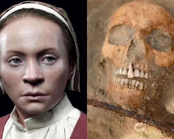 Rekonstrukcja twarzy i czaszka z wykopalisk – niewiarygodne odkrycia archeologiczne ukazujące przeszłość.