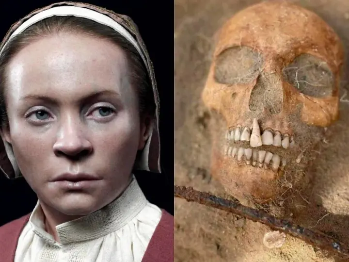 Rekonstrukcja twarzy i czaszka z wykopalisk – niewiarygodne odkrycia archeologiczne ukazujące przeszłość.