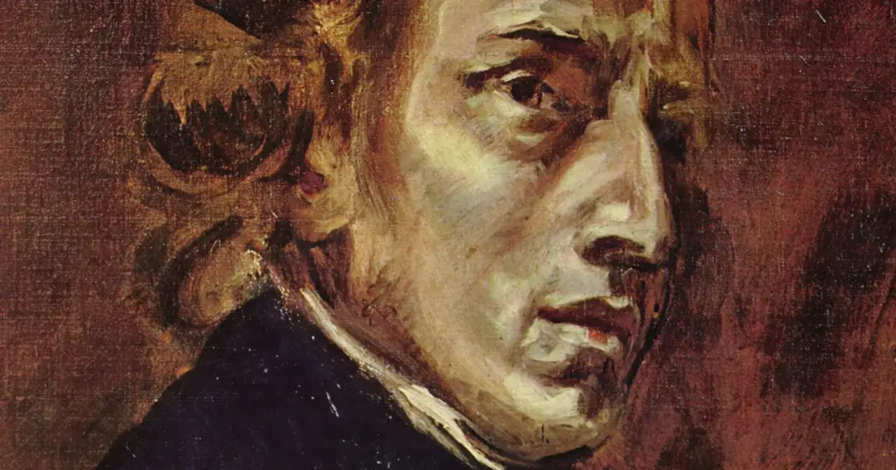 Chopin zdjecie. Portret kompozytora pędzlem malarza, uchwycony w ekspresyjnym stylu.